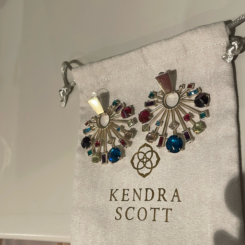 Kendra Scott multi colored stone earrings